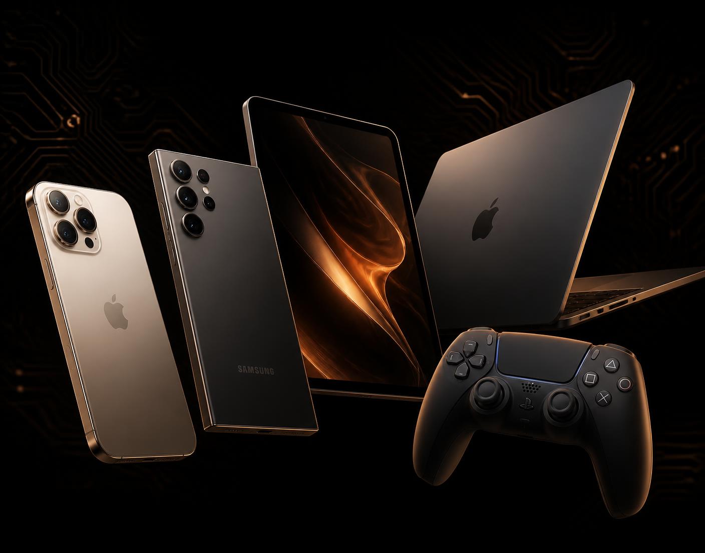 iPhone, Samsung Galaxy, iPad, MacBook and PlayStation controller repaired at Mobile Hub